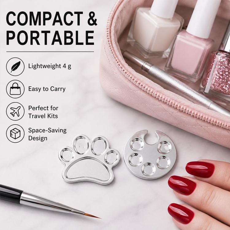 2pcs/Pack Nail Art Mixing Palette Makeup Foundation Mixing Palette