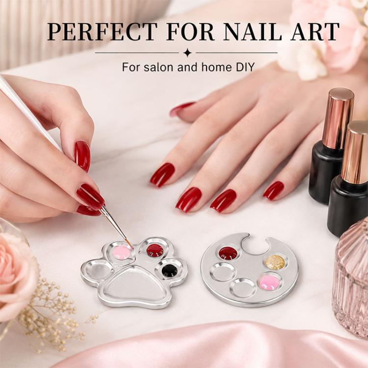 2pcs/Pack Nail Art Mixing Palette Makeup Foundation Mixing Palette