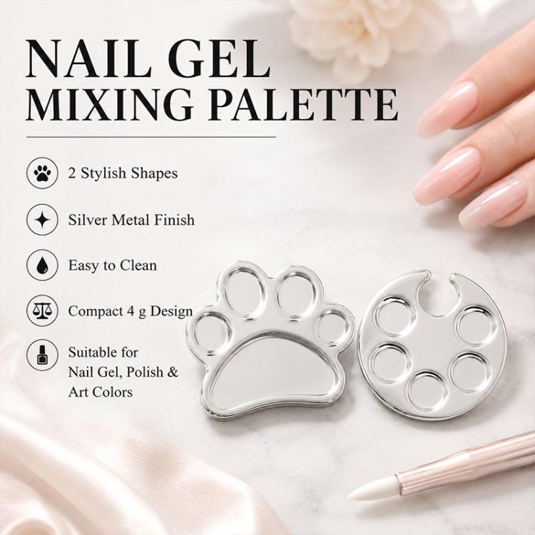 2pcs/Pack Nail Art Mixing Palette Makeup Foundation Mixing Palette