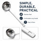 LsCook 7.2cm Stainless Steel Spoon, Soup Spoon, Strainer Spoon