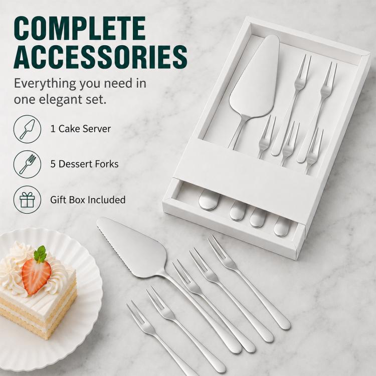 LsCook Stainless Steel Cake Server Set, Cake Server Set