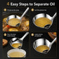 LsCook Stainless Steel Oil Separating Spoon, Oil Separating Spoon