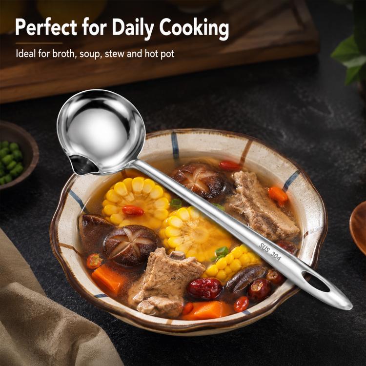 LsCook Stainless Steel Oil Separating Spoon, Oil Separating Spoon