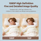 Wireless baby monitor image quality infographic comparing 1080P and 720P