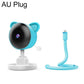 Blue AU plug wireless baby monitor camera with base stand and power cord