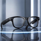 M02X Pro Max Smart AI Glasses with 8MP HD Camera, Video Recording WiFi Transmission Al Smart Voice Assistant, Sunglasses + Anti Blue Light Lens, Gradient Lenses