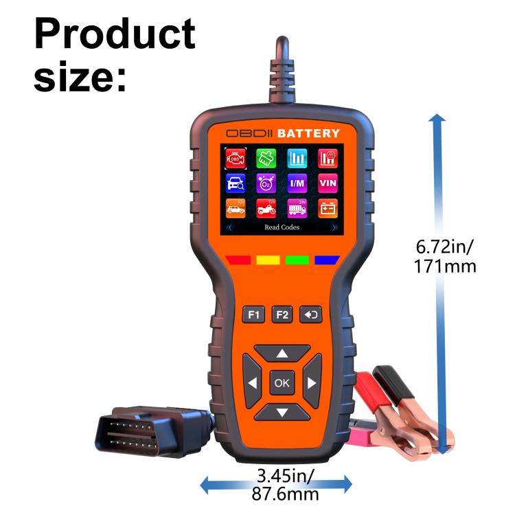 K2 Pro 2 in 1 Car OBDII Diagnostic Tool Battery Tester, K2 Pro