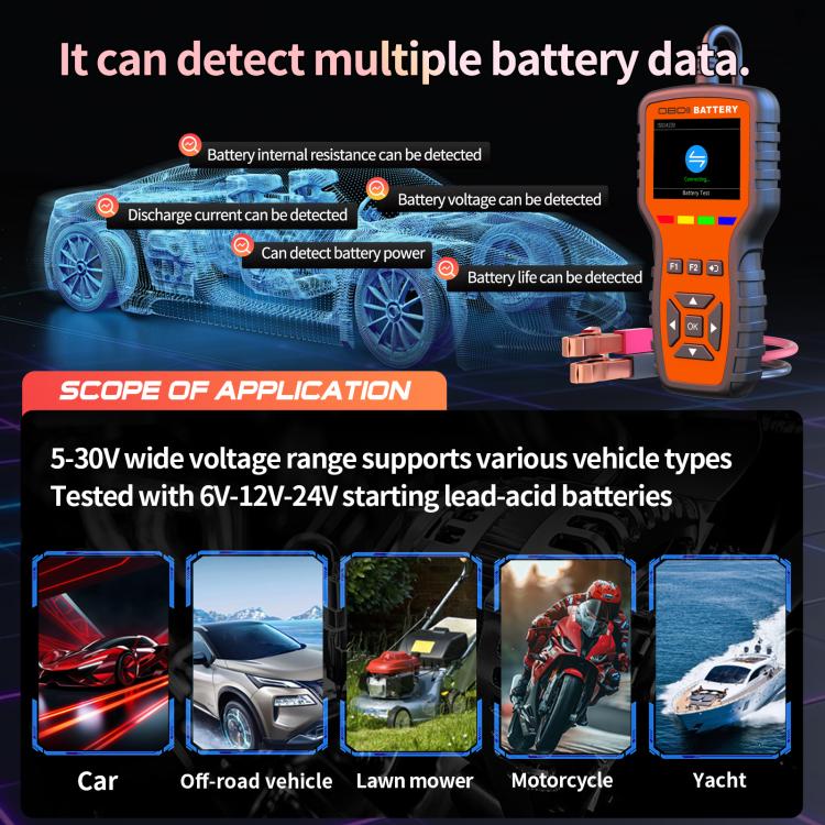 K2 Pro 2 in 1 Car OBDII Diagnostic Tool Battery Tester, K2 Pro