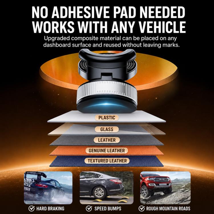 F9 Vacuum Suction Cup Phone Car Mount For Navigation Desktop Use, Basic Model, Parking Number Plate