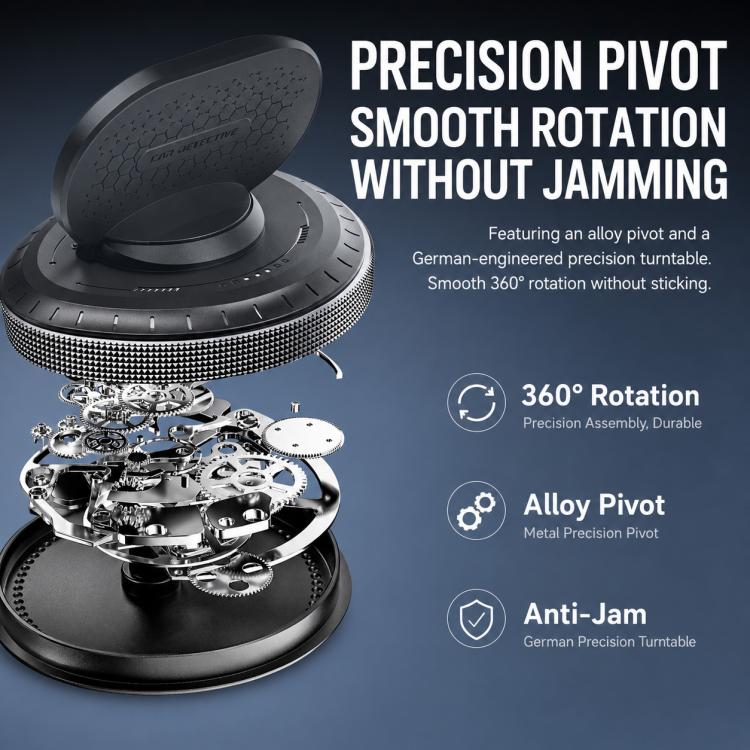 D5 Vacuum Suction Rotating Base Car Center Console Phone Mount