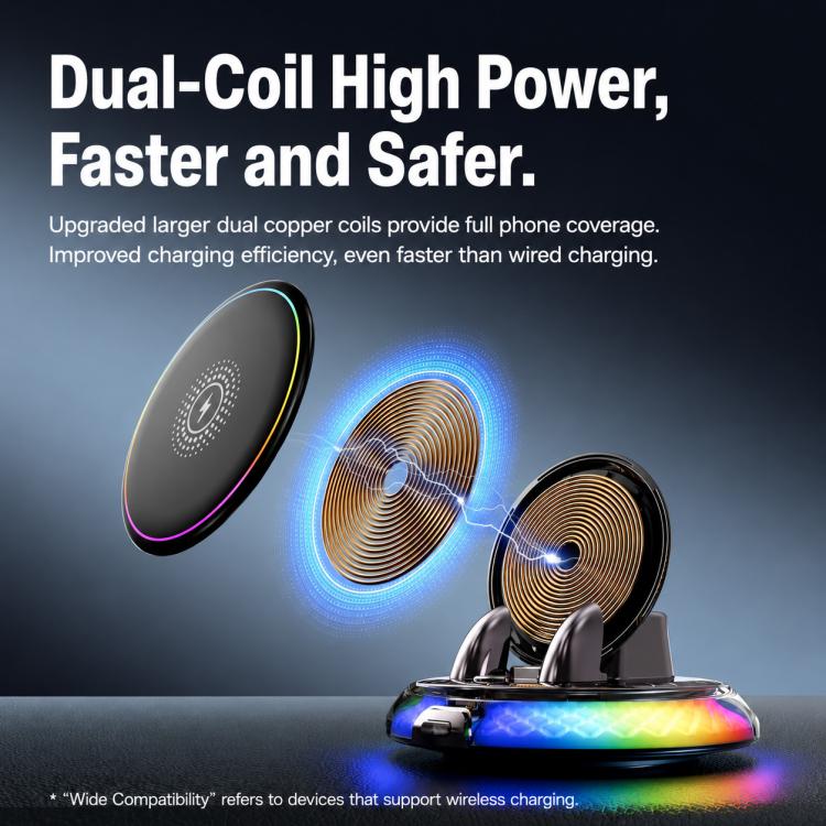 D9 Self-adhesive Rotating Base Car Wireless Charging Phone Holder