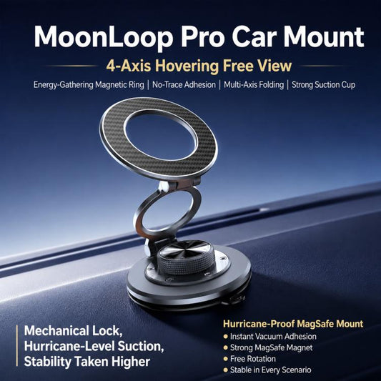 P7 360-Degree Rotating Ring Carbon Fiber Texture Alloy Magnetic Phone Holder