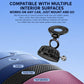 Black suction-cup magnetic phone mount with metal ball joint and circular base