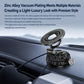 Black vacuum suction cup magnetic phone holder with round magnetic head and swivel arm