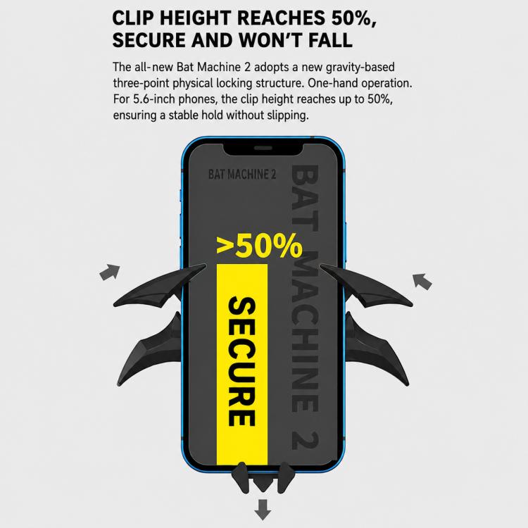 Bat-style Mechanical Gravity Car Air Vent Phone Mount
