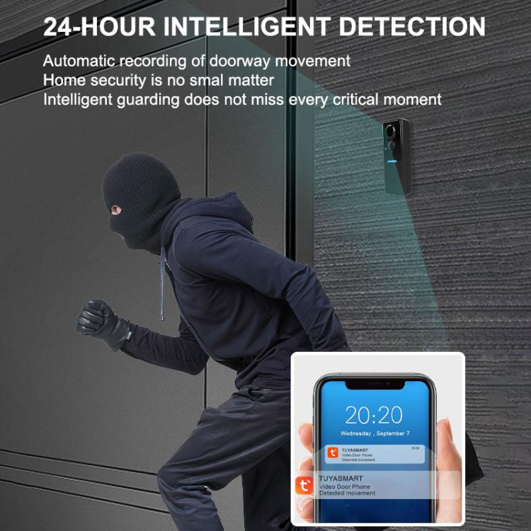 1MP HD Graffiti Smart Video Doorbell Camera Support PIR Motion Detection and Two-way Audio