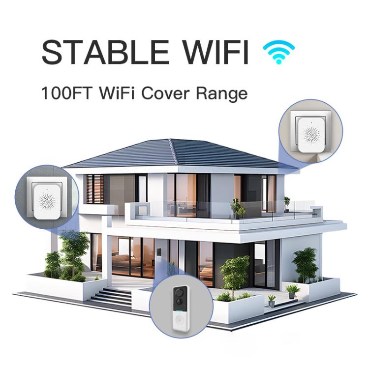 1MP HD Graffiti Smart Video Doorbell Camera Support PIR Motion Detection and Two-way Audio
