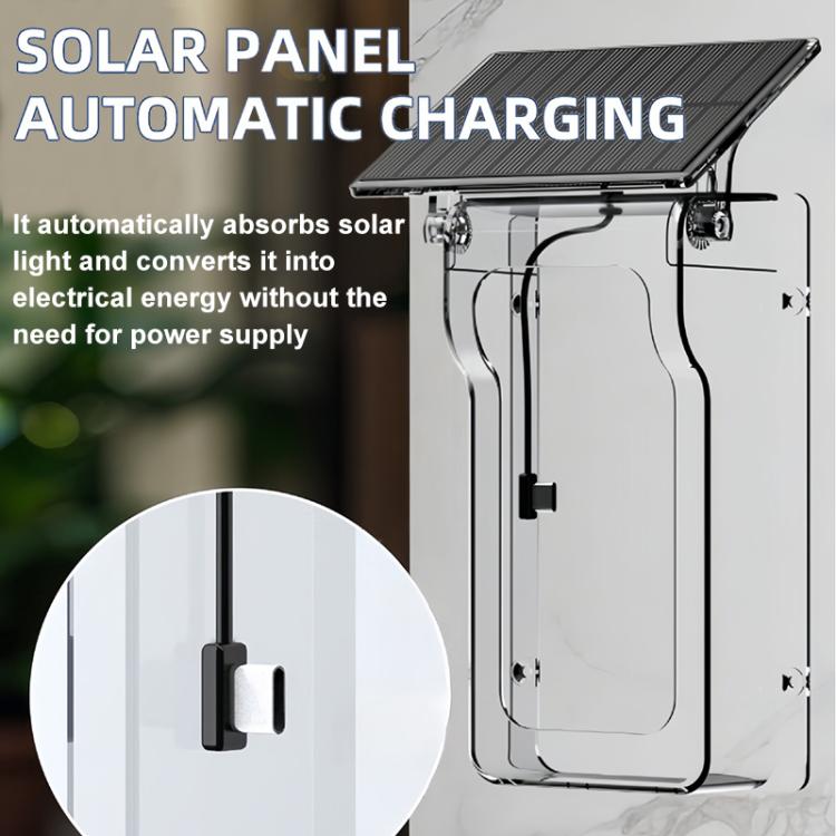 HC-002 Outdoor Solar Panel Charging Rain Cover Suitable For 013D Video Doorbell