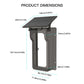 HC-002 Outdoor Solar Panel Charging Rain Cover Suitable For 013D Video Doorbell