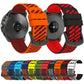 Twill Texture Breathable Two Color Silicone Watch Band, 24mm