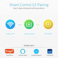 WiFi smart water valve EZ-Pairing screen with white valve body and brass ends