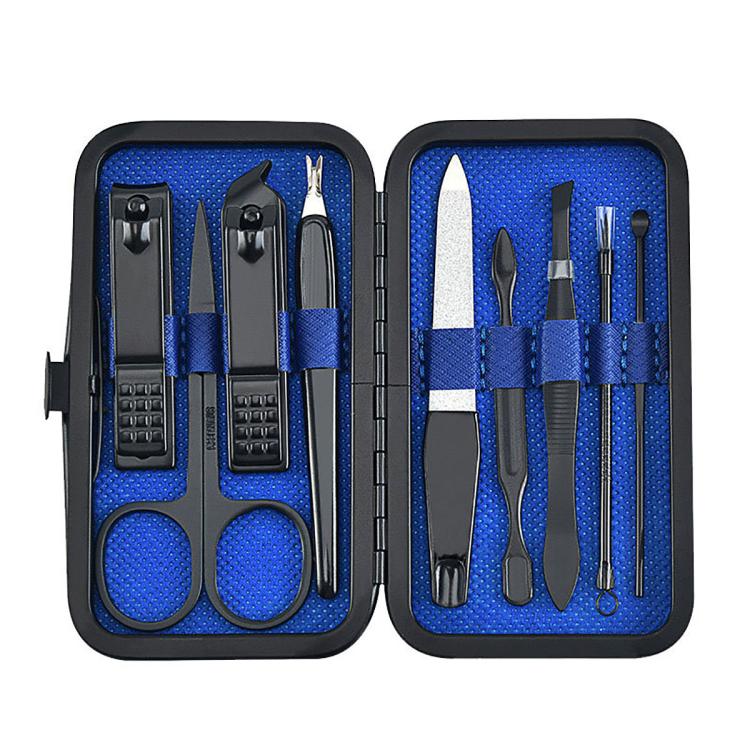 9pcs/Set Portable Stainless Steel Nail Clipper Manicure Tool Set