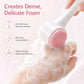 Manual Double-Sided Silicone Facial Cleansing Brush, Soft Face Scrubber and Massage Tool