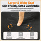 Black cushioned stool seat with textured fabric for comfort and support