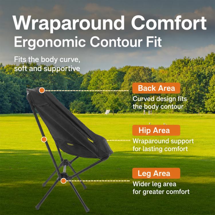 Outdoor Camping Space Chair Folding Moon Chair Travel Gear