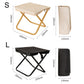 Small and large zippered storage bag sizes shown for folding chairs