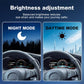 Car instrument cluster with day and night mode brightness settings