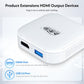 White HDMI output car AI box with HDMI and USB 2.0 ports