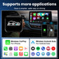 Black mini car adapter box with MMB logo for wireless phone connection