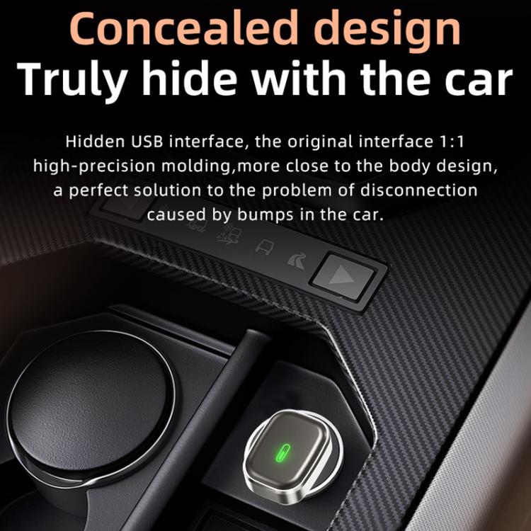 2 in 1 Car Smart Box Wireless Android Auto CarPlay Adapter, ZYD-TAB0S