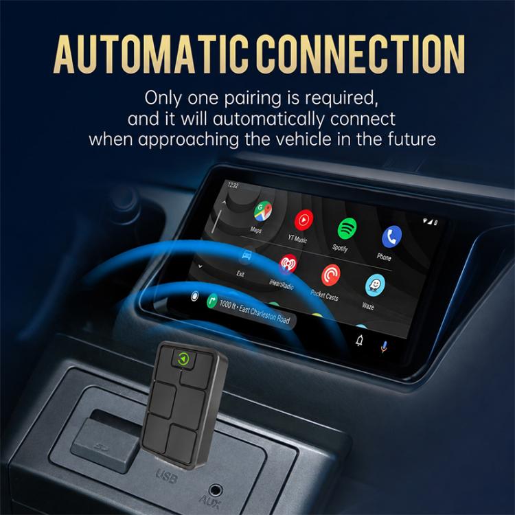 2 in 1 Car mini Smart Box Wired to Wireless Android Auto CarPlay Adapter, ZYD-TAB0C