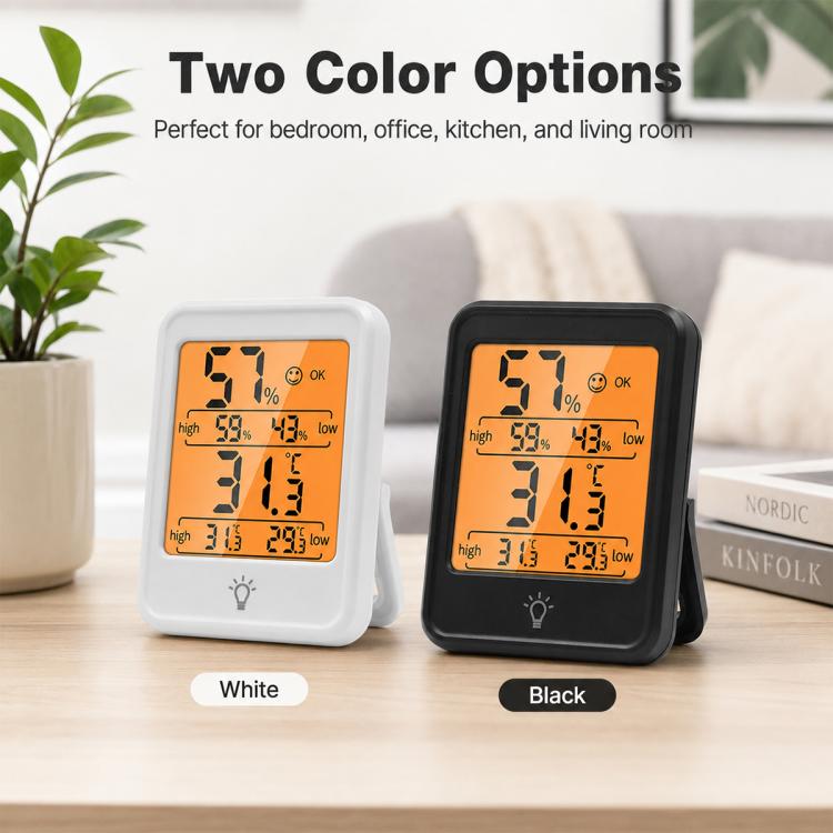 MC41 Indoor High-Precision Digital Display Electronic Thermometer and Hygrometer with Backlight