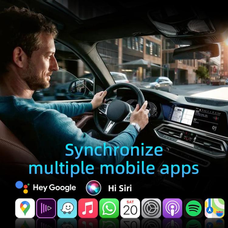 2 in 1 Car mini Smart Box Wired to Wireless Android Auto CarPlay Adapter, ZYD-B113