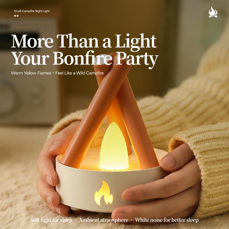 HZ-K12 Sleep-Assist White Noise Campfire Night Light