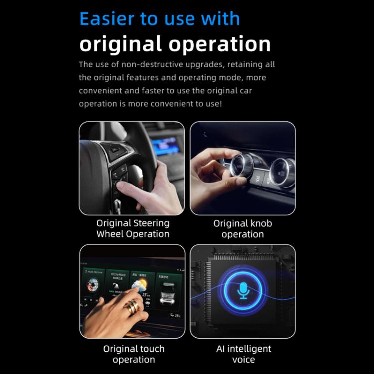 2 in 1 Car Thumb mini Smart Box Bluetooth5.4+WiFi6 Wireless Android Auto CarPlay Adapter, ZYD-B112P