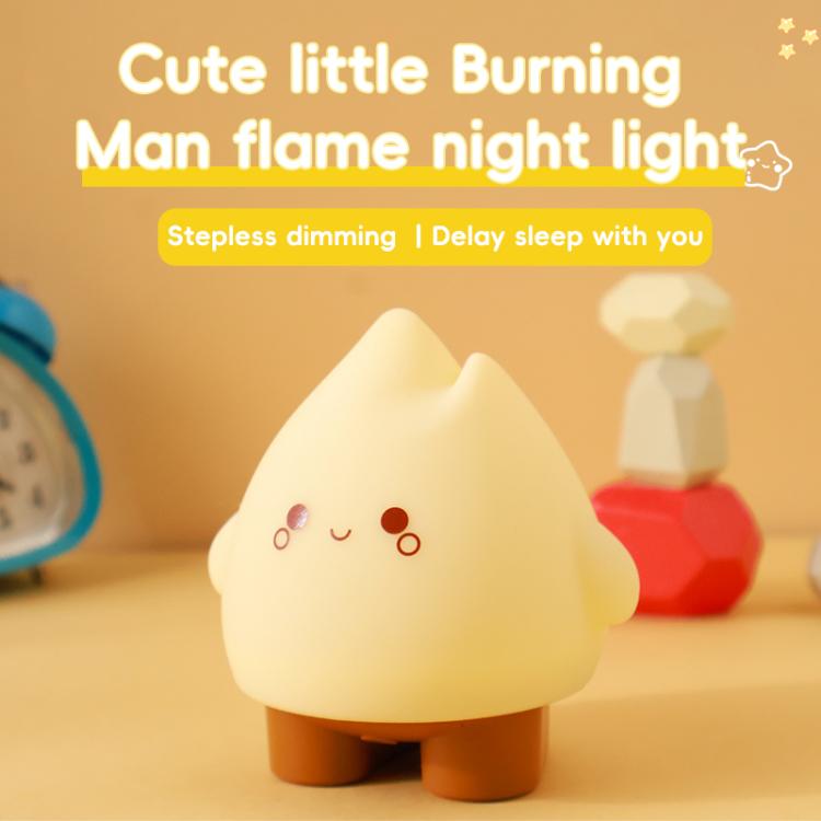 HZ-D01 Cute Little Burning Man Flame Night Light