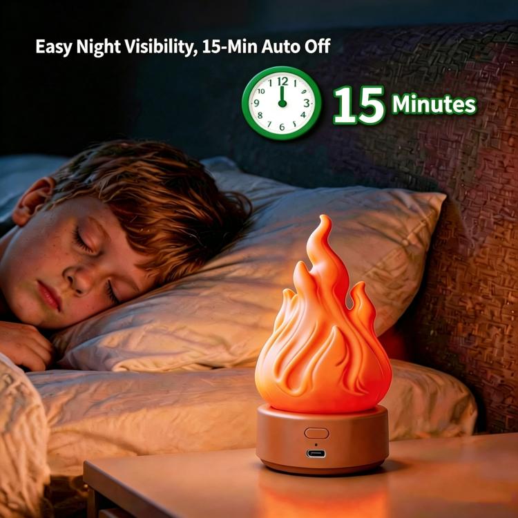 HZ-K03A LED Simulated Flame Lamp Timed Outdoor Camping Light