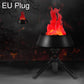 HZ-K01 Plug-in LED Simulated Flame Lamp Suspended / Desktop Use Design, US Plug, EU Plug, UK Plug