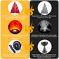 HZ-K01 Plug-in LED Simulated Flame Lamp Suspended / Desktop Use Design, US Plug, EU Plug, UK Plug