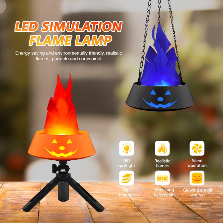 HZ-K02 Rechargeable LED Simulated Flame Lamp Suspended / Desktop Use Design
