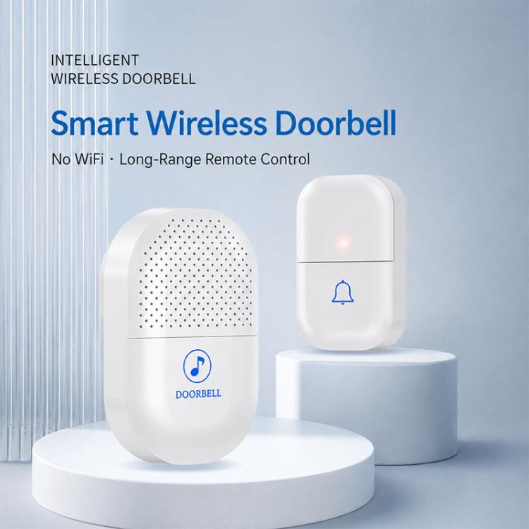 XY-802 Smart Home Wireless Doorbell 433Hz Elderly Wireless Elderly and Patients Emergency Call Button, US Plug, EU Plug