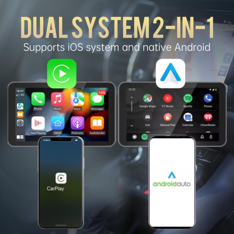 Dual system car adapter display concept with iOS and native Android support