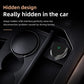 Hidden black wireless car adapter shown in car interior with green status LED