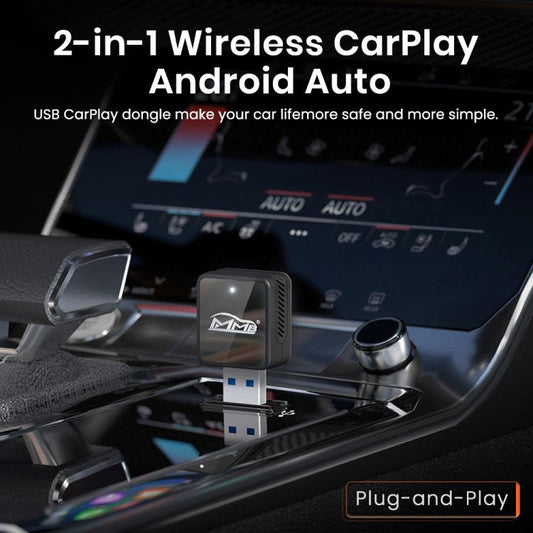MMB CP-1 2 in 1 Car mini Smart Box Wired to Wireless Android Auto CarPlay Adapter, CP-1