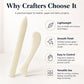 Bone-colored Paper Folding Trimmer Carve Leather Scraper