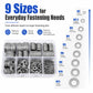 M2 - M12 Flat Washer Insulating Round Spacers, 100pcs, 600pcs